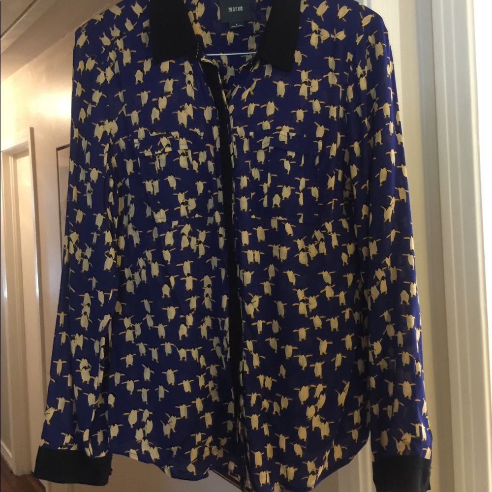 Cute Penguin Pocket Blouse - Maeve - Size 8